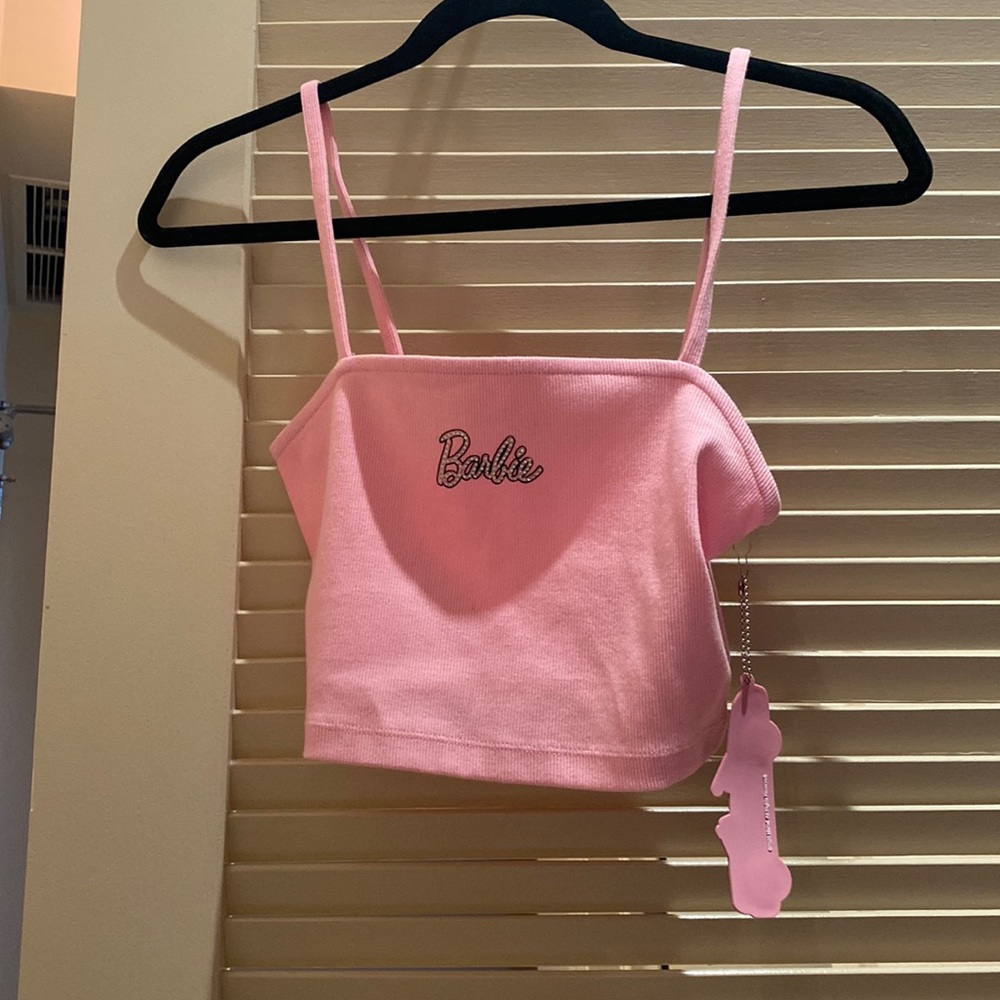 Pink Barbie crop top